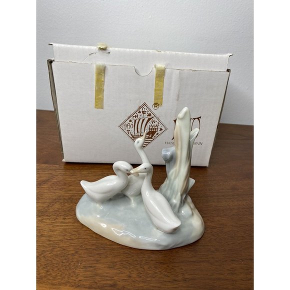 Vintage Lladro Nao Daisa Figurine Geese Ducks Swans Handmade Spain 1983 in Box - Picture 1 of 7